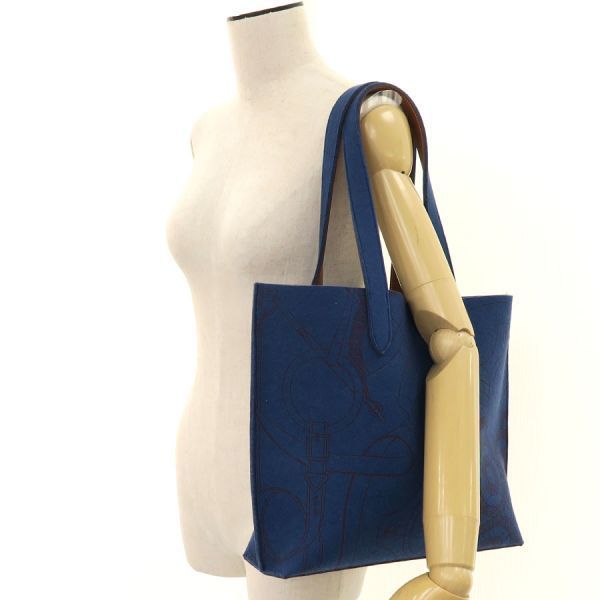 Hermes Karimi MM Leather Blue