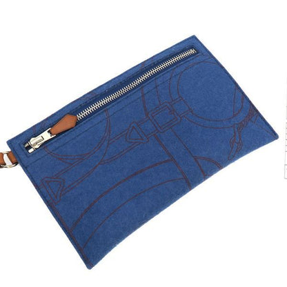 Hermes Karimi MM Leather Blue