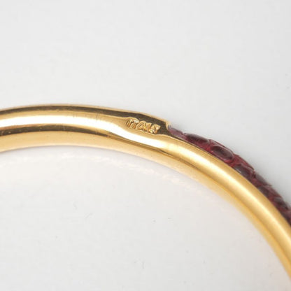 Gucci Bangle GG Bracelet Leather Gold