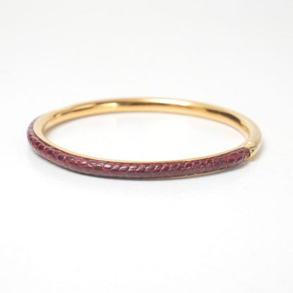 Gucci Bangle GG Bracelet Leather Gold