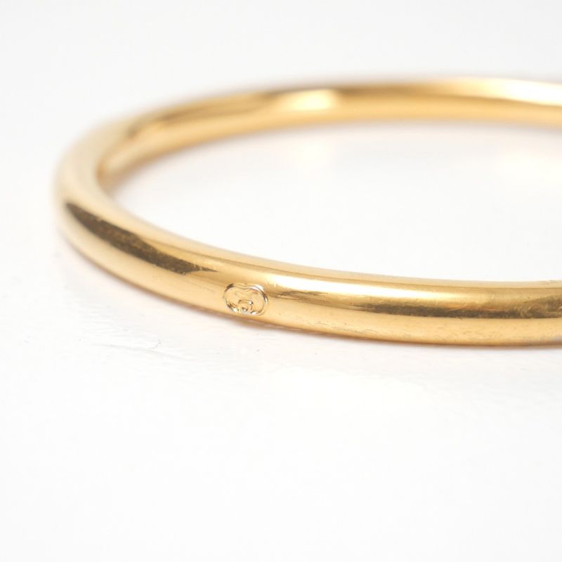 Gucci Bangle GG Bracelet Leather Gold