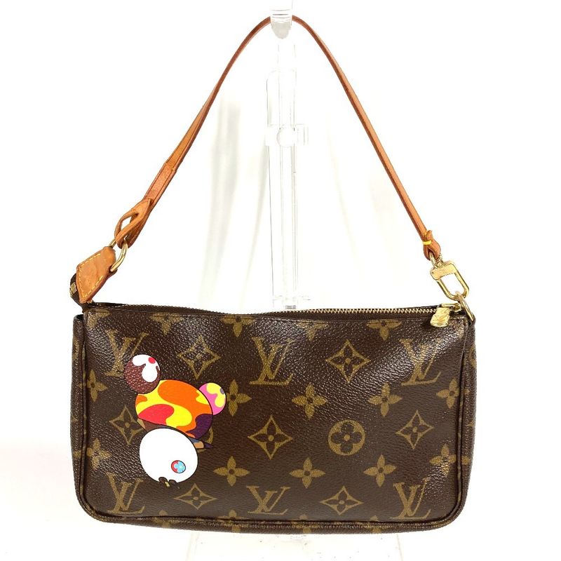 Louis Vuitton Shoulder Bag Pochette Monogram Canvas Brown