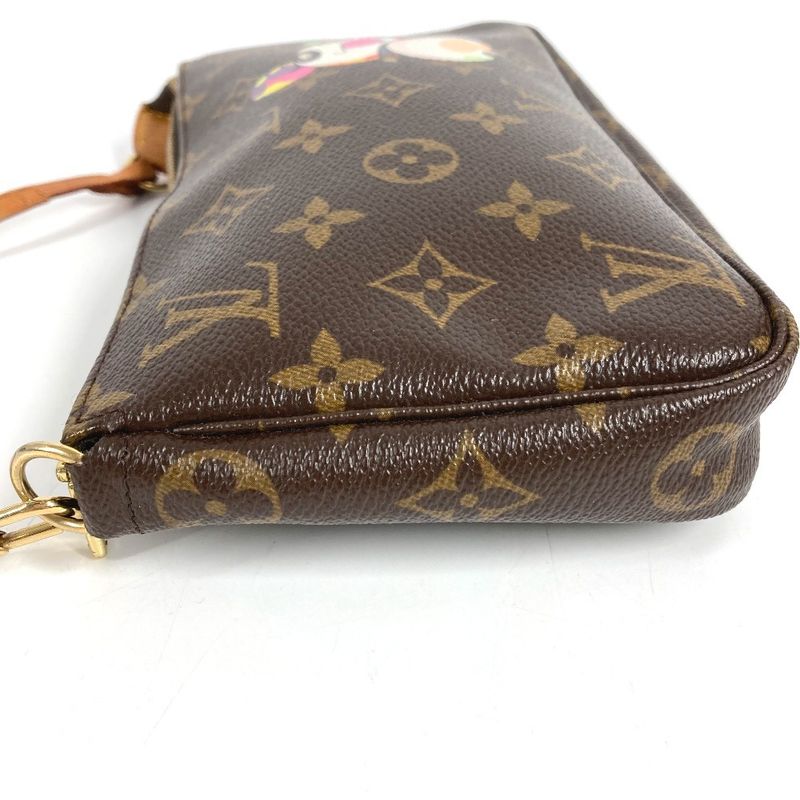 Louis Vuitton Shoulder Bag Pochette Monogram Canvas Brown