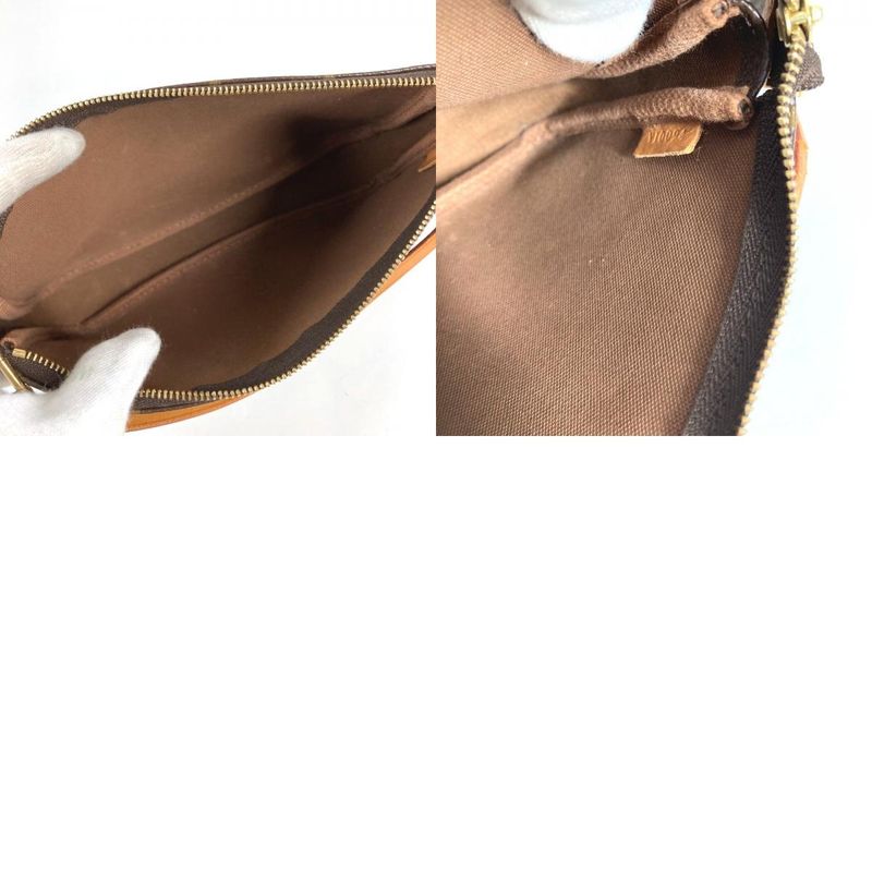 Louis Vuitton Shoulder Bag Pochette Monogram Canvas Brown