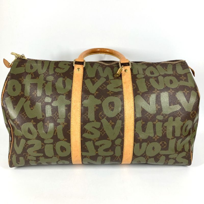 Louis Vuitton Boston Bag Keepall 50 Monogram Graffiti Canvas