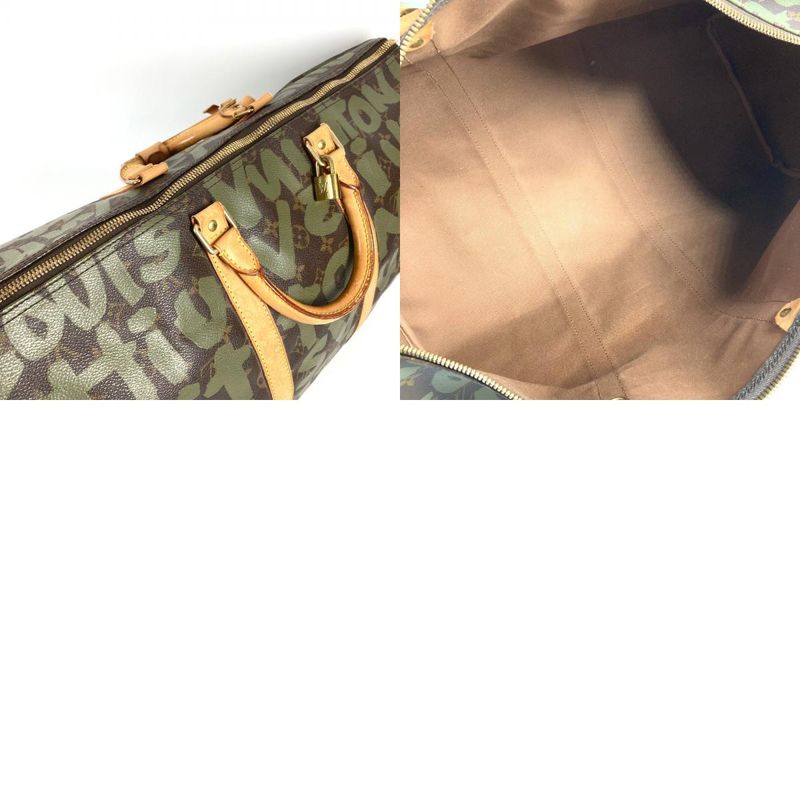 Louis Vuitton Boston Bag Keepall 50 Monogram Graffiti Canvas