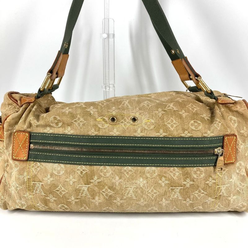 Louis Vuitton Shoulder Bag Squirrel Monogram Denim Khaki