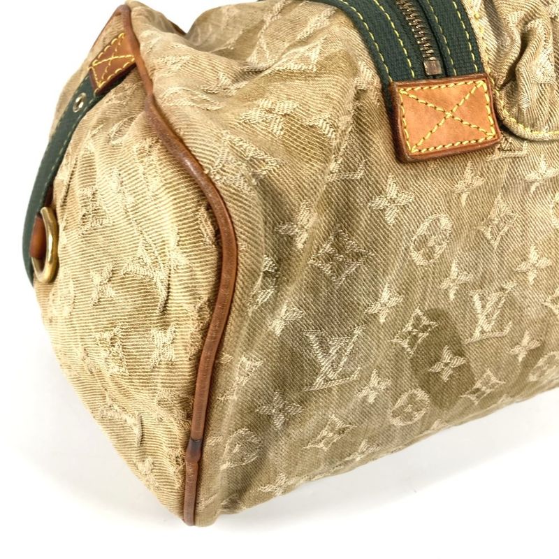 Louis Vuitton Shoulder Bag Squirrel Monogram Denim Khaki