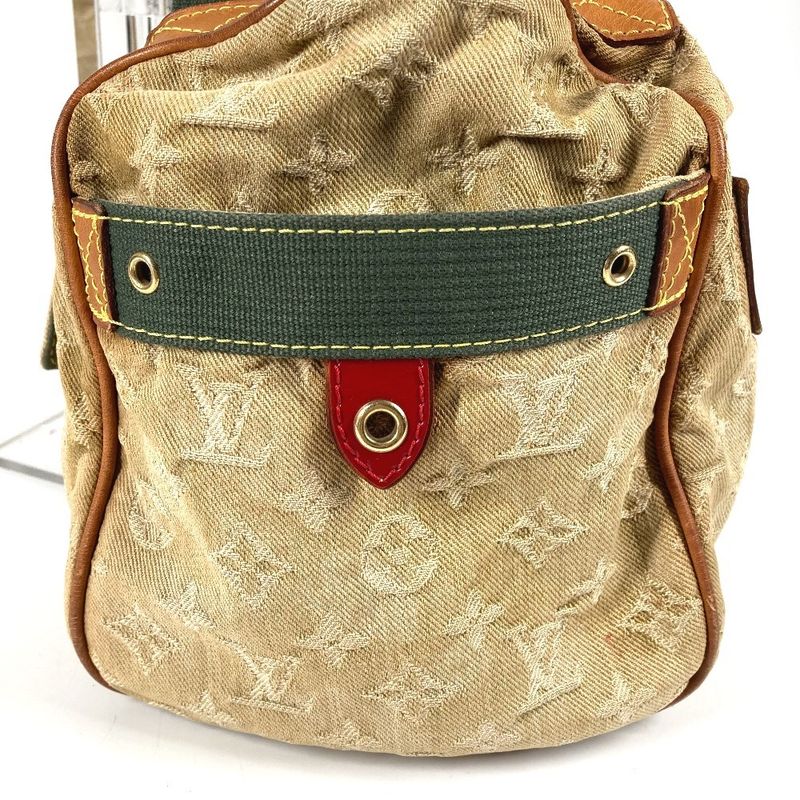 Louis Vuitton Shoulder Bag Squirrel Monogram Denim Khaki