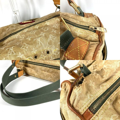 Louis Vuitton Shoulder Bag Squirrel Monogram Denim Khaki