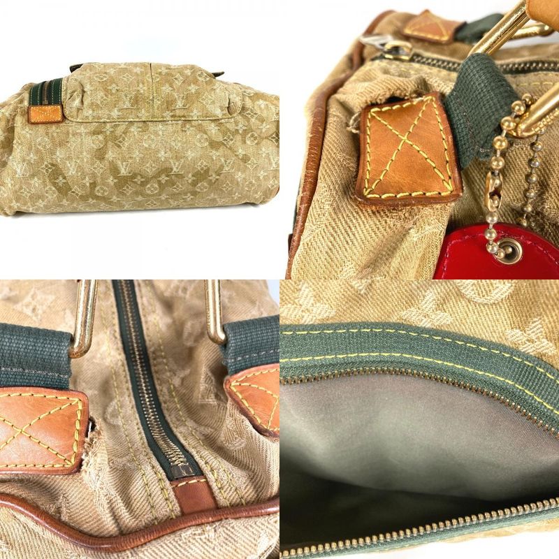 Louis Vuitton Shoulder Bag Squirrel Monogram Denim Khaki