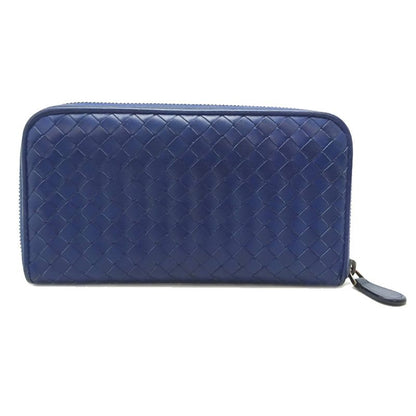 Bottega Veneta Long Wallet Leather Blue