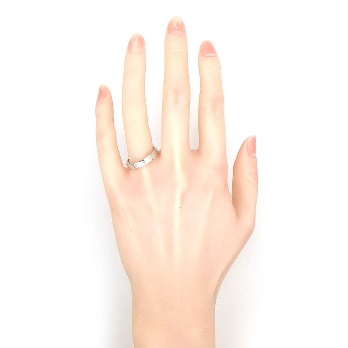 Gucci Ring Icon Slim Interlocking GG Logo 18K White Gold