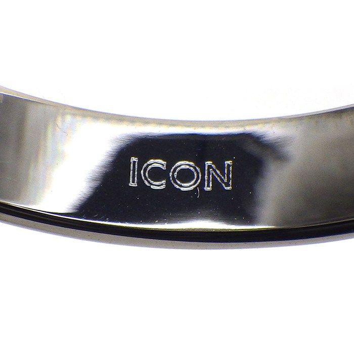 Gucci Ring Icon Slim Interlocking GG Logo 18K White Gold