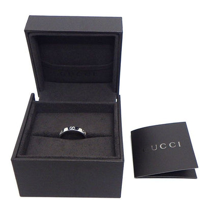 Gucci Ring Icon Slim Interlocking GG Logo 18K White Gold