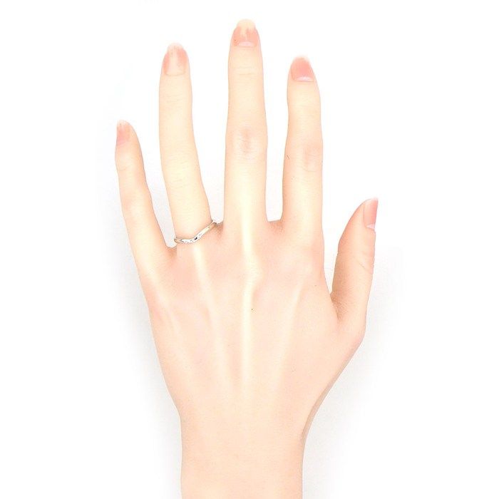 Tiffany & Co. Ring Cubed Band Points Diamond 18K White Gold