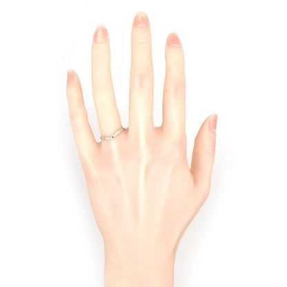 Tiffany & Co. Ring Cubed Band Points Diamond 18K White Gold