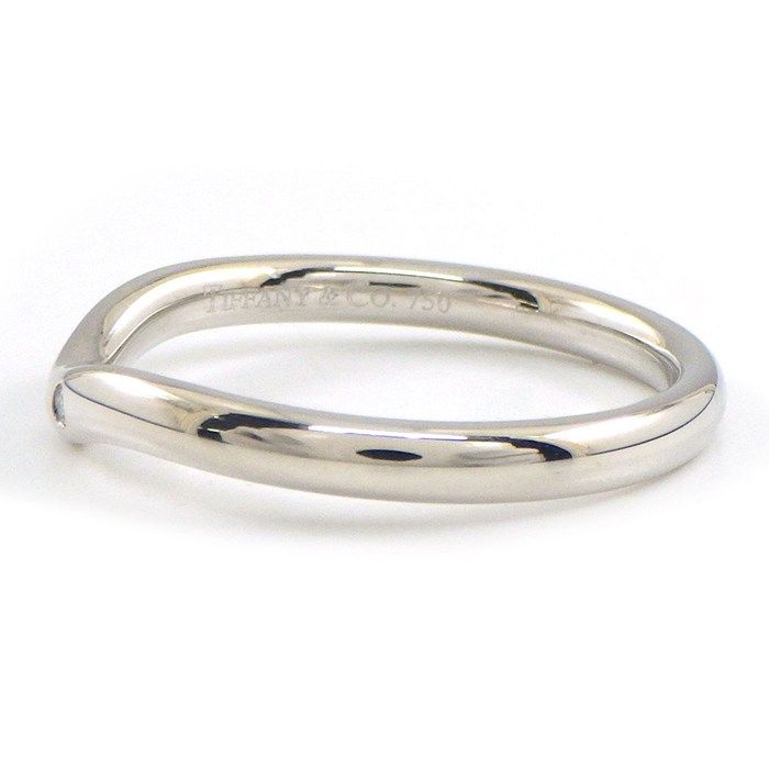 Tiffany & Co. Ring Cubed Band Points Diamond 18K White Gold