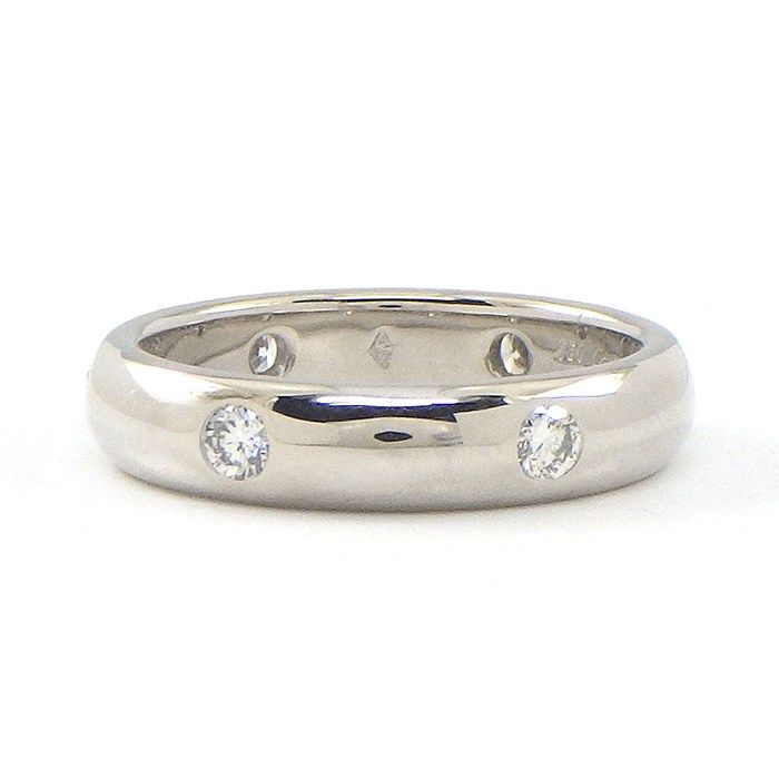 Cartier Ring Stella Point Diamond 18K White Gold 50