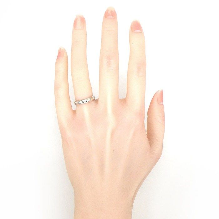 Cartier Ring Stella Point Diamond 18K White Gold 50