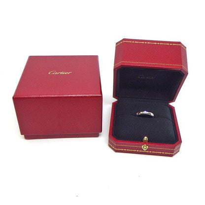 Cartier Ring Stella Point Diamond 18K White Gold 50