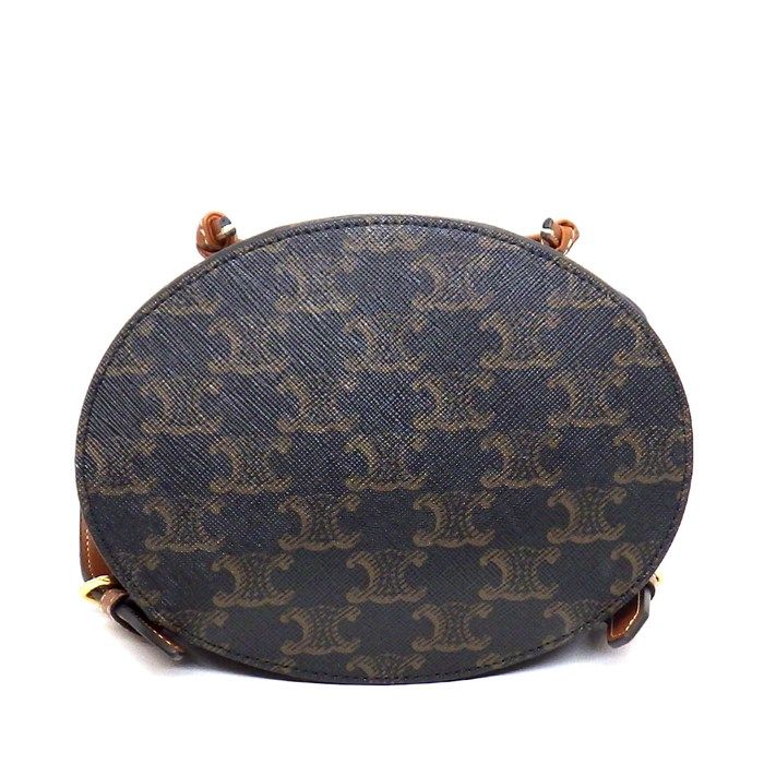Celine Backpack Bonnie Tan Triomphe Canvas Calfskin