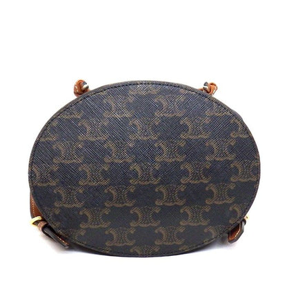 Celine Backpack Bonnie Tan Triomphe Canvas Calfskin