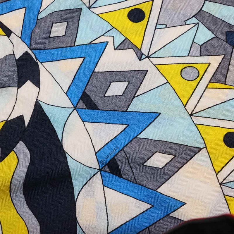 Hermes Large Shawl Cheval de Fit Cashmere Silk Multicolor