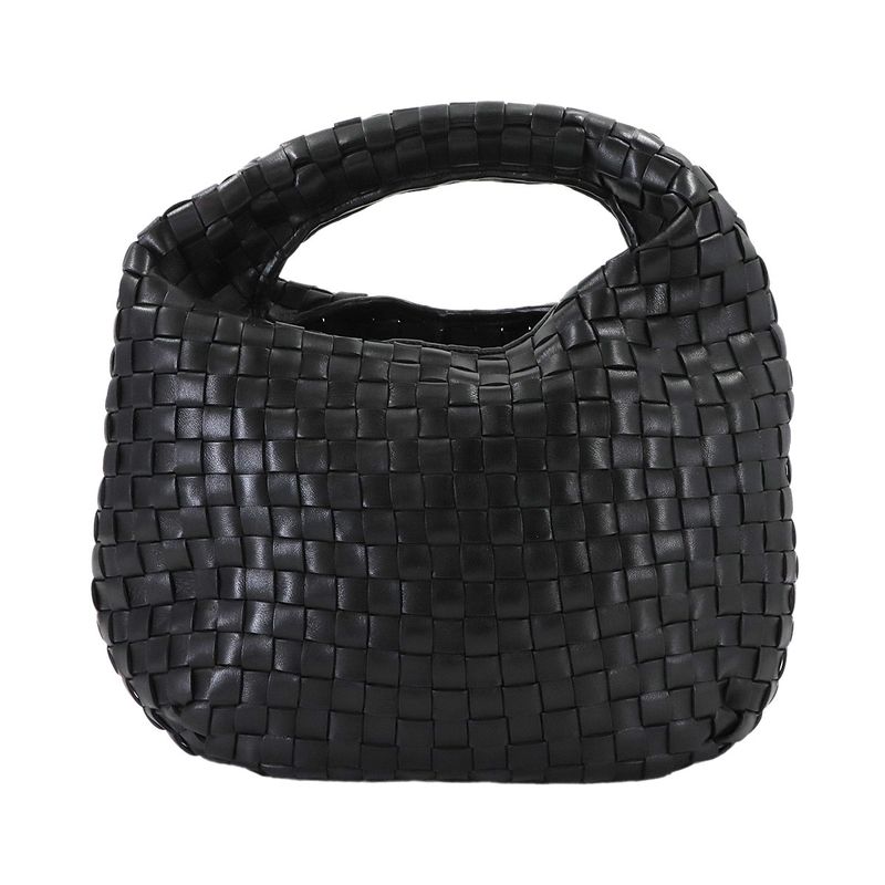 Bottega Veneta Intrecciato Hobo Hand Leather Black