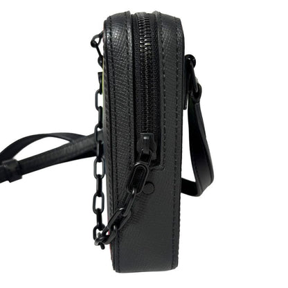 Louis Vuitton Taiga Danube Messenger Bag Pochette Black Rainbow
