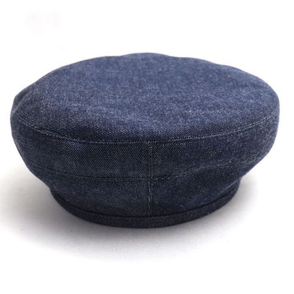 Hermes Denim Beret Blue 57