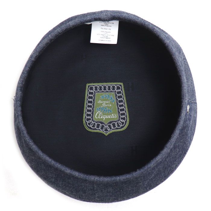 Hermes Denim Beret Blue 57