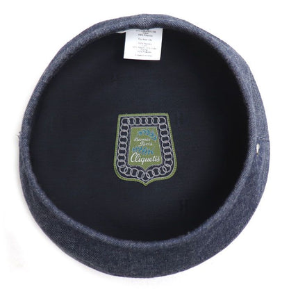 Hermes Denim Beret Blue 57