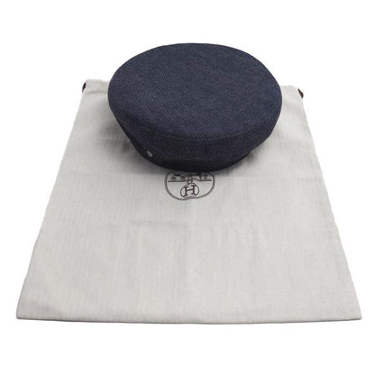Hermes Denim Beret Blue 57