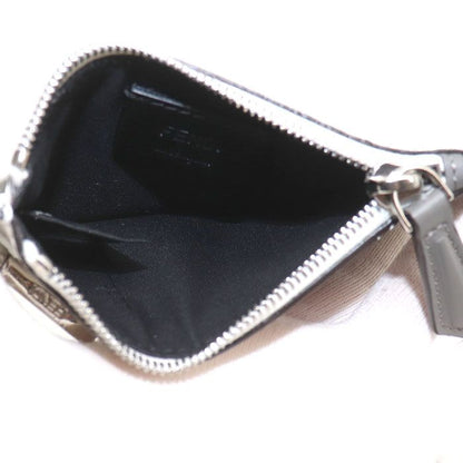 Fendi Zucca Card Case Coin Case Gray White Red