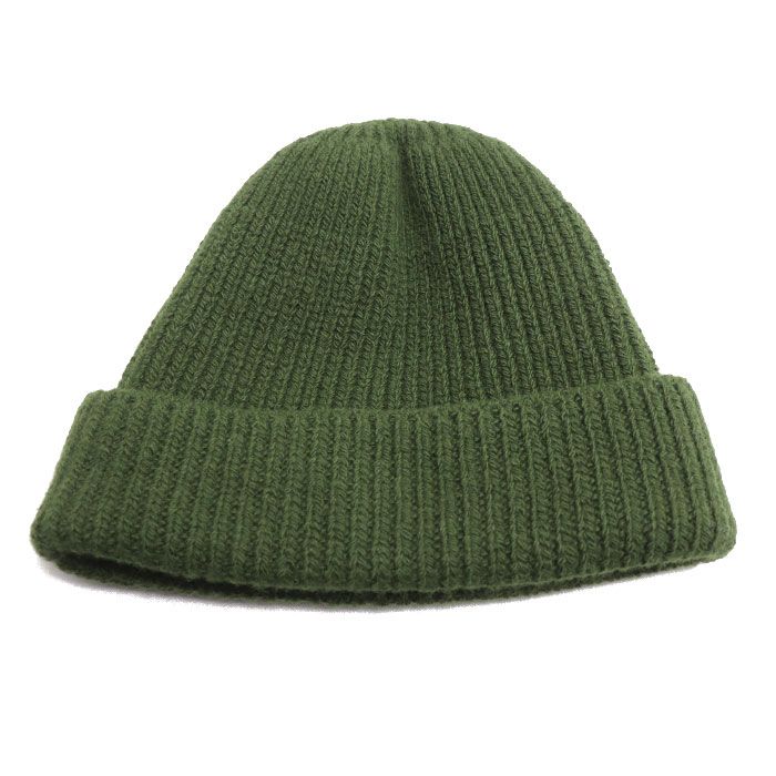 Prada Triangle Logo Knit Cap Green S