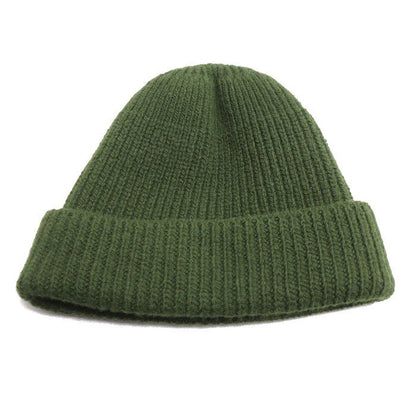 Prada Triangle Logo Knit Cap Green S