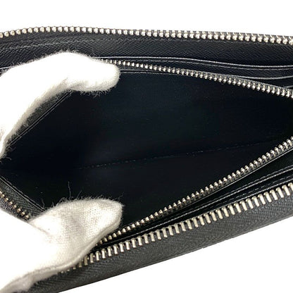 Louis Vuitton Zippy Long Wallet Black Round Zip