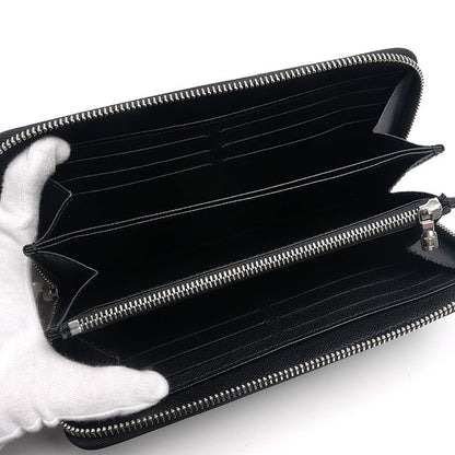 Louis Vuitton Zippy Long Wallet Black Round Zip