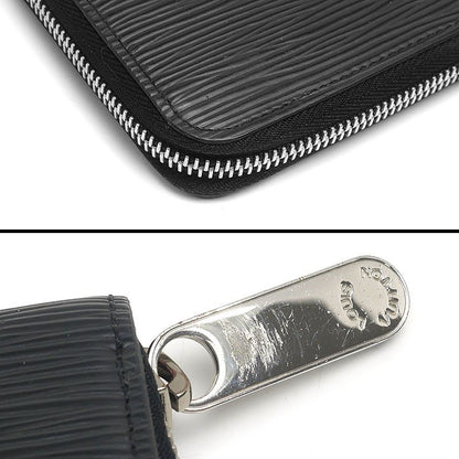 Louis Vuitton Zippy Long Wallet Black Round Zip