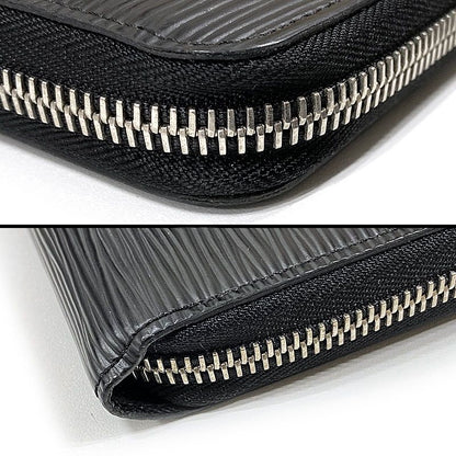 Louis Vuitton Zippy Long Wallet Black Round Zip