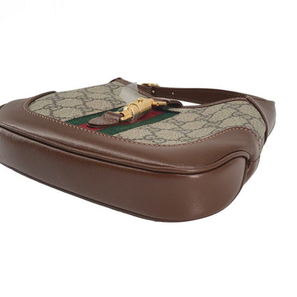 Gucci Jackie GG Supreme Handbag Beige Brown