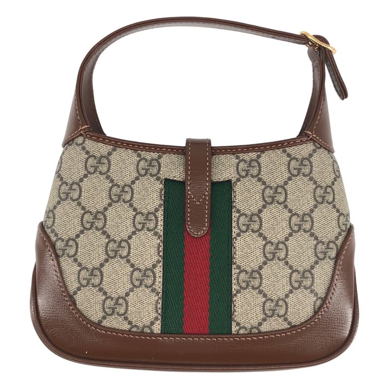 Gucci Jackie GG Supreme Handbag Beige Brown