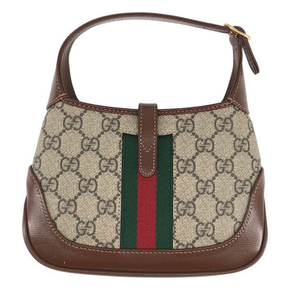 Gucci Jackie GG Supreme Handbag Beige Brown