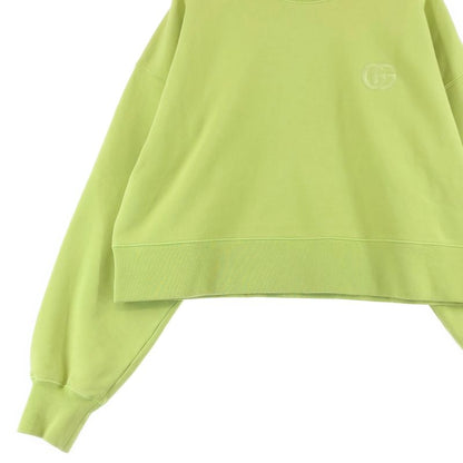 Gucci Embroidered Cotton Jersey Sweatshirt XS Green