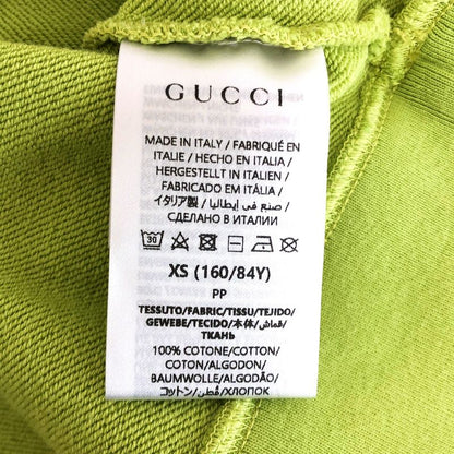 Gucci Embroidered Cotton Jersey Sweatshirt XS Green