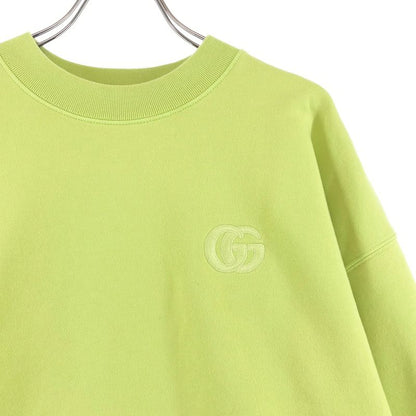 Gucci Embroidered Cotton Jersey Sweatshirt XS Green