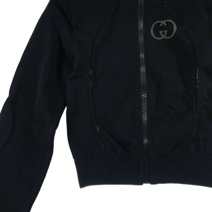 Gucci Seamless Jersey Zip Jacket Interlocking Logo Zip Up
