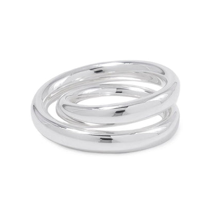 Hermes Ring Vertijus Silver 54
