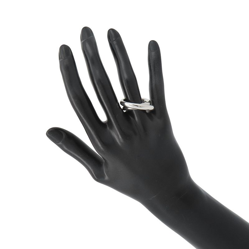 Hermes Ring Vertijus Silver 54